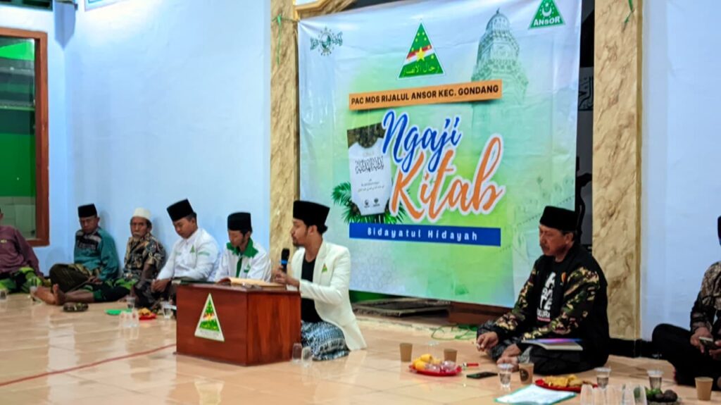 Rutinan Ansor Gondang Ngaji Kitab